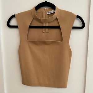 Zara Cut out crop top